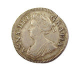 Anne 1707 Maundy Threepence - GVF