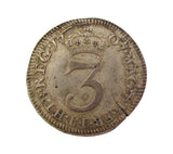 Anne 1707 Maundy Threepence - GVF