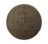 c.1790 Suffolk Ipswich Halfpenny Token - DH34 - VF