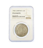 Edward VII 1902 Matt Proof Halfcrown - NGC PF65
