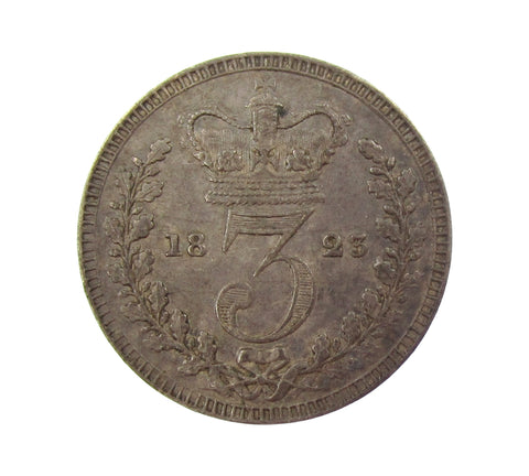 George III 1823 Maundy Threepence - NEF
