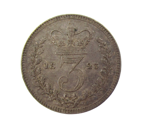George III 1823 Maundy Threepence - NEF