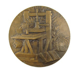 France 1902 Jean Gutenberg 76mm Bronze Medal - By Deschamps