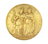 Poland 1831 Revolution 51mm Gilt Bronze Medal - By Barre