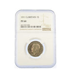 George V 1911 Proof Shilling - NGC PF64