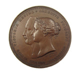 1855 Visit Of Victoria & Albert To France 41mm Medal - By Wyon