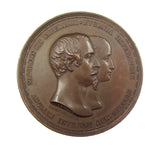 1855 Visit Of Victoria & Albert To France 41mm Medal - By Wyon