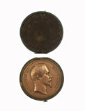 France 1855 Napoleon III Universal Exposition 60mm Medal - Cased