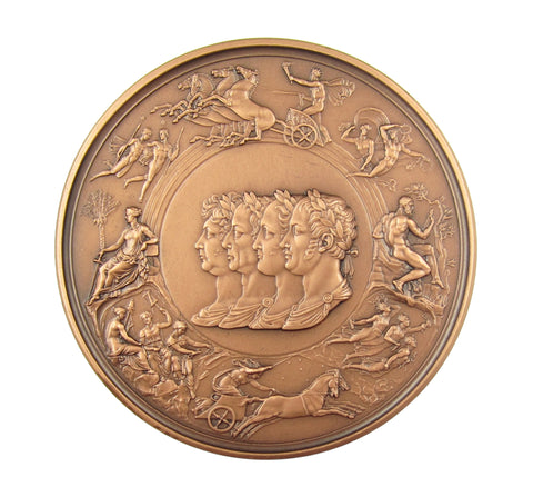 1990 Battle Of Waterloo 175th Anniversary 63mm Bronze Medal