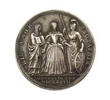 1727 Coronation Of Caroline 34mm Silver Medal - By Croker