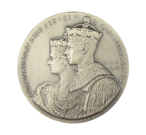 1937 George VI Coronation 51mm Silver Medal - By Turner & Simpson