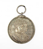 1902 Edward VII Coronation Borough Of Tenby 38mm Silver Medal