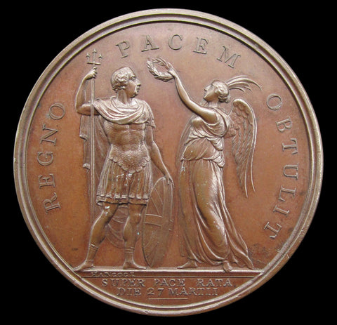 1802 Peace Of Amiens St Paul's Cathedral 49mm Medal - By Hancock