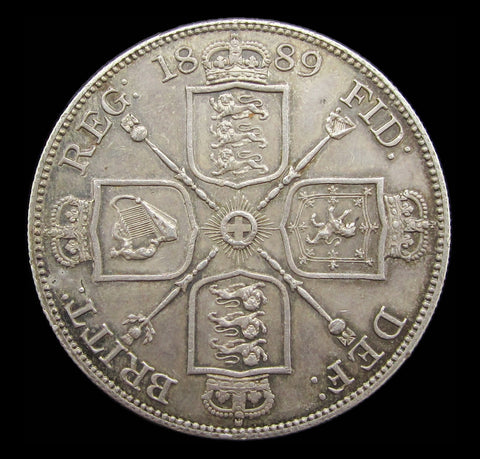 Victoria 1889 Double Florin - EF