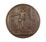 1854 Crystal Palace Exhibition 64mm Bronze Medal - By Pinches