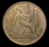 Victoria 1887 Penny - AEF