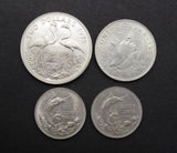 Bahamas 1966-1972 Four Silver Coin Group - Dollar To 50c
