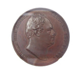 1831 Coronation Of William IV Official Bronze Medal - NGC MS64