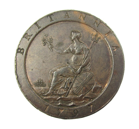 George III 1797 Cartwheel Penny - NEF