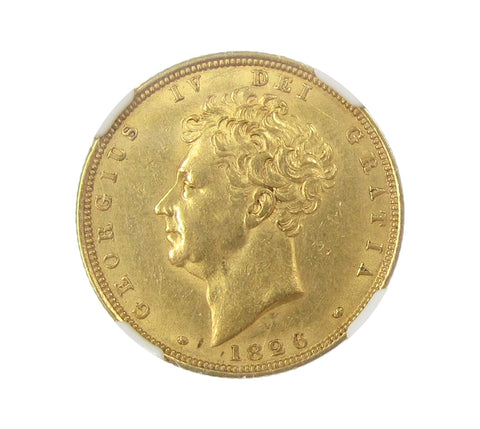 George IV 1826 Sovereign - NGC AU58