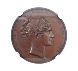 1831 Coronation Of William IV Official Bronze Medal - NGC MS64
