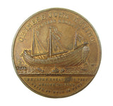 1848 Voyage Of The Junk Keying 45mm Bronze Medal - By Halliday