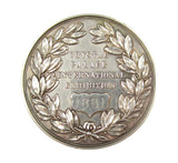 1881 Crystal Palace International Exhibition 63mm Silver Medal - By Pinches