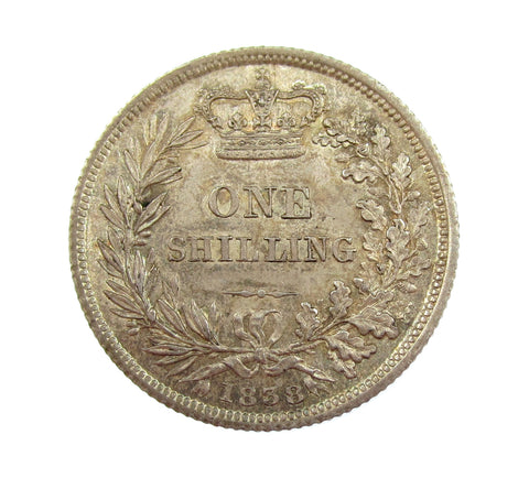 Victoria 1838 Shilling - A/UNC