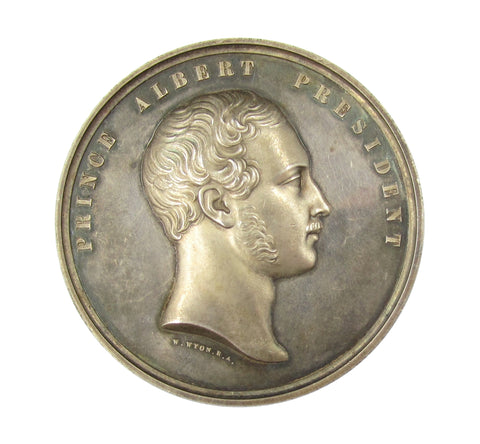 1847 Prince Albert Society Of Arts Prize Medal 56mm Silver - By Wyon