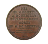 France 1816 Marie Rabutin de Sevigne 41mm Medal - By Gayrard