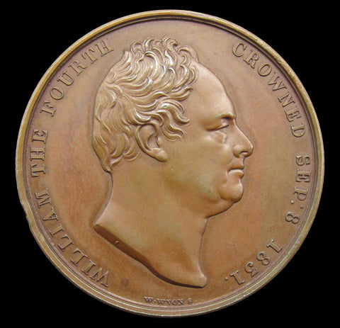 1831 Coronation Of William IV Official Bronze Medal - By Wyon