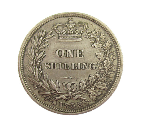 Victoria 1858 Shilling - VF+
