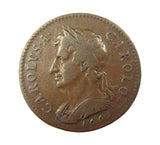 Charles II 1665 Copper Pattern Farthing - NVF