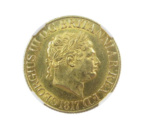 George III 1817 Sovereign - NGC MS62