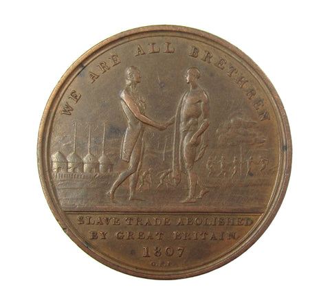 1807 Abolition Of The Slave Trade 36mm Medal - By Pidgeon