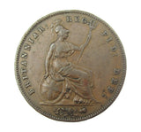 Victoria 1857 Penny - VF