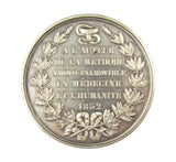 Belgium 1852 Louis Joseph Seutin 62mm Silver Medal - By Wiener