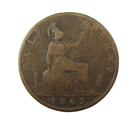 Victoria 1862 Halfpenny - Die Letter B