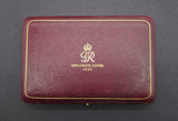 George VI 1937 10 Coin Cased Partial Proof Set - Halfcrown to Farthing