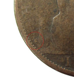 Victoria 1862 Halfpenny - Die Letter B