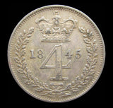 Victoria 1845 Maundy Fourpence - EF