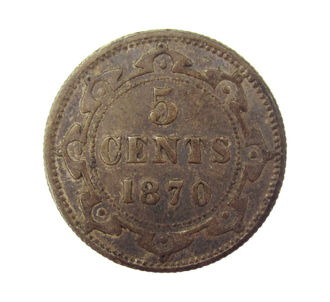 Canada Newfoundland 1870 5 Cents - NVF