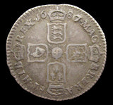 James II 1687/6 Sixpence - VF