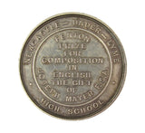 1881 Newcastle-under-Lyme School 41mm Silver Medal - By Moore