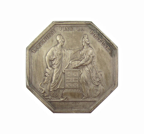 France 1800 Bank Of France 36mm Silver Medal - By Dumarest