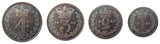 Victoria 1882 Full Maundy Set