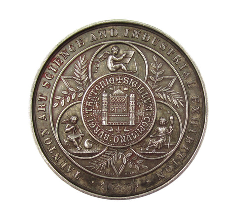1885 Taunton Art Science & Industrial Exhibition 45mm Silver Medal