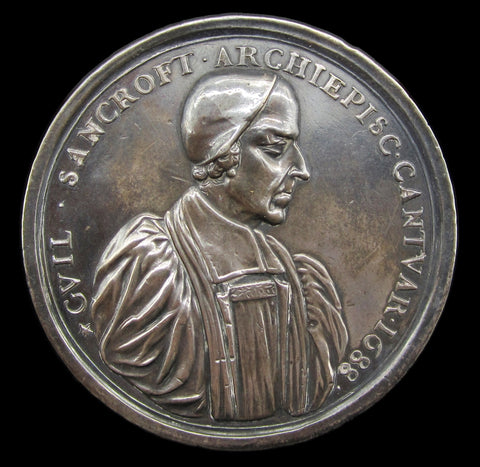 1688 Archbishop Sancroft & The 7 Bishops Struck Silver Medal