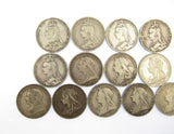 Date Run Of 13 x Victoria Silver Crowns From 1888-1900