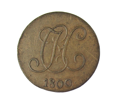 1800 Christ's Hospital Halfpenny Token - VF